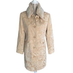 Giacca winter Coat color cream beige nude off white ivory light camel M